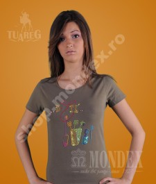 Tricou cu maneca scurta pentru femei - 7002-1