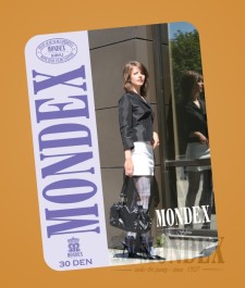 Ciorapi pantalon elasticizati cu model, 30 den - 901-1