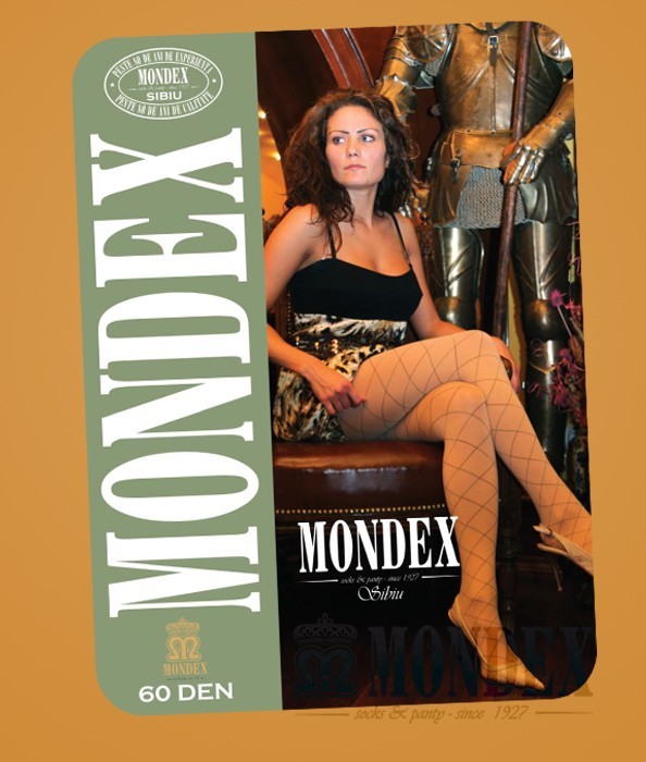 Ciorapi pantalon elasticizati cu model, 60 den - 906-1