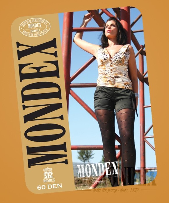 Ciorapi pantalon elasticizati cu model, 60 den - 921-1