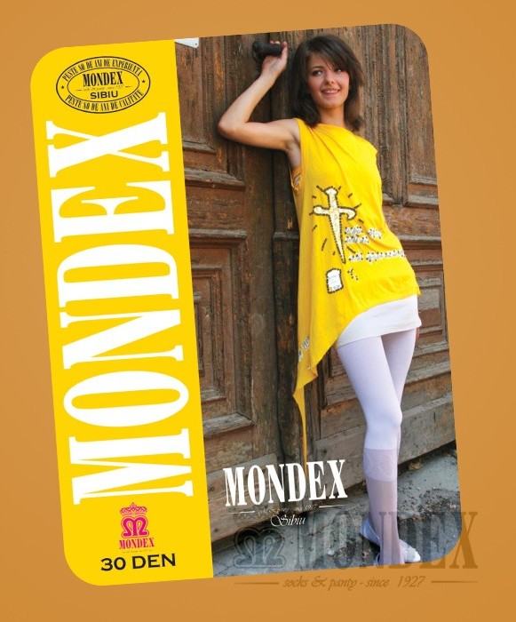 Ciorapi pantalon elasticizati cu model, 30 den - 924-1