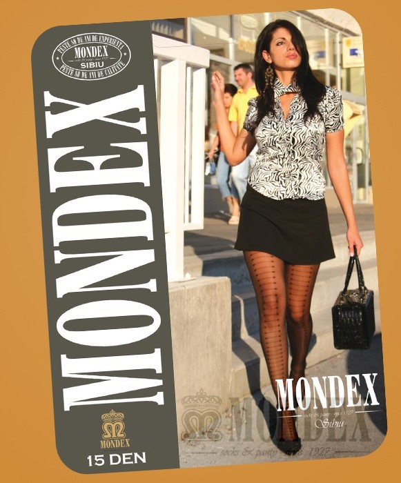 Ciorapi pantalon elasticizati cu model, 15 den - 938-1