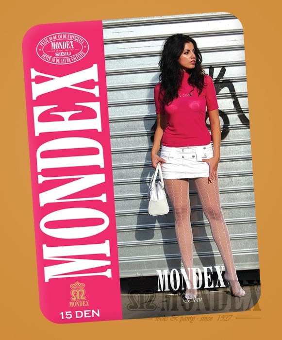 Ciorapi pantalon elasticizati cu model, 15 den - 944-1
