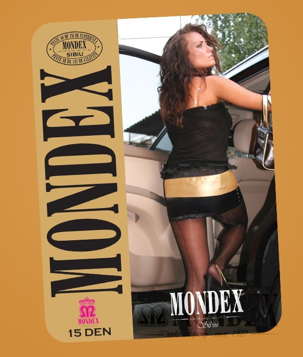 Ciorapi pantalon elasticizati cu model, 15 den - 946-1