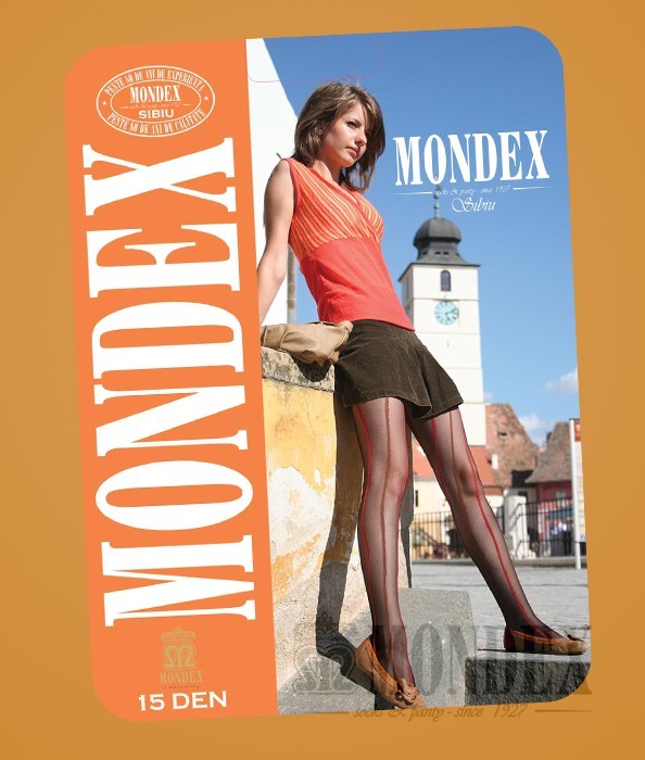 Ciorapi pantalon elasticizati cu model, 15 den - 950-1