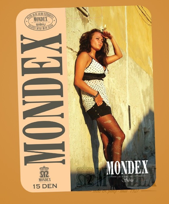 Ciorapi pantalon elasticizati cu model, 15 den - 951-1
