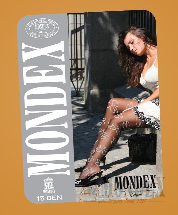 Ciorapi pantalon elasticizati cu model, 15 den - 952-1