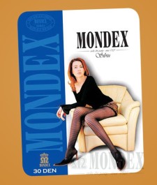 Ciorapi pantalon elasticizati cu model, 30 den - 958-1