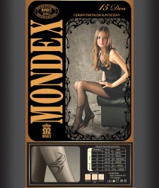 Ciorapi pantalon elasticizati cu model, 15 den - 9002-1