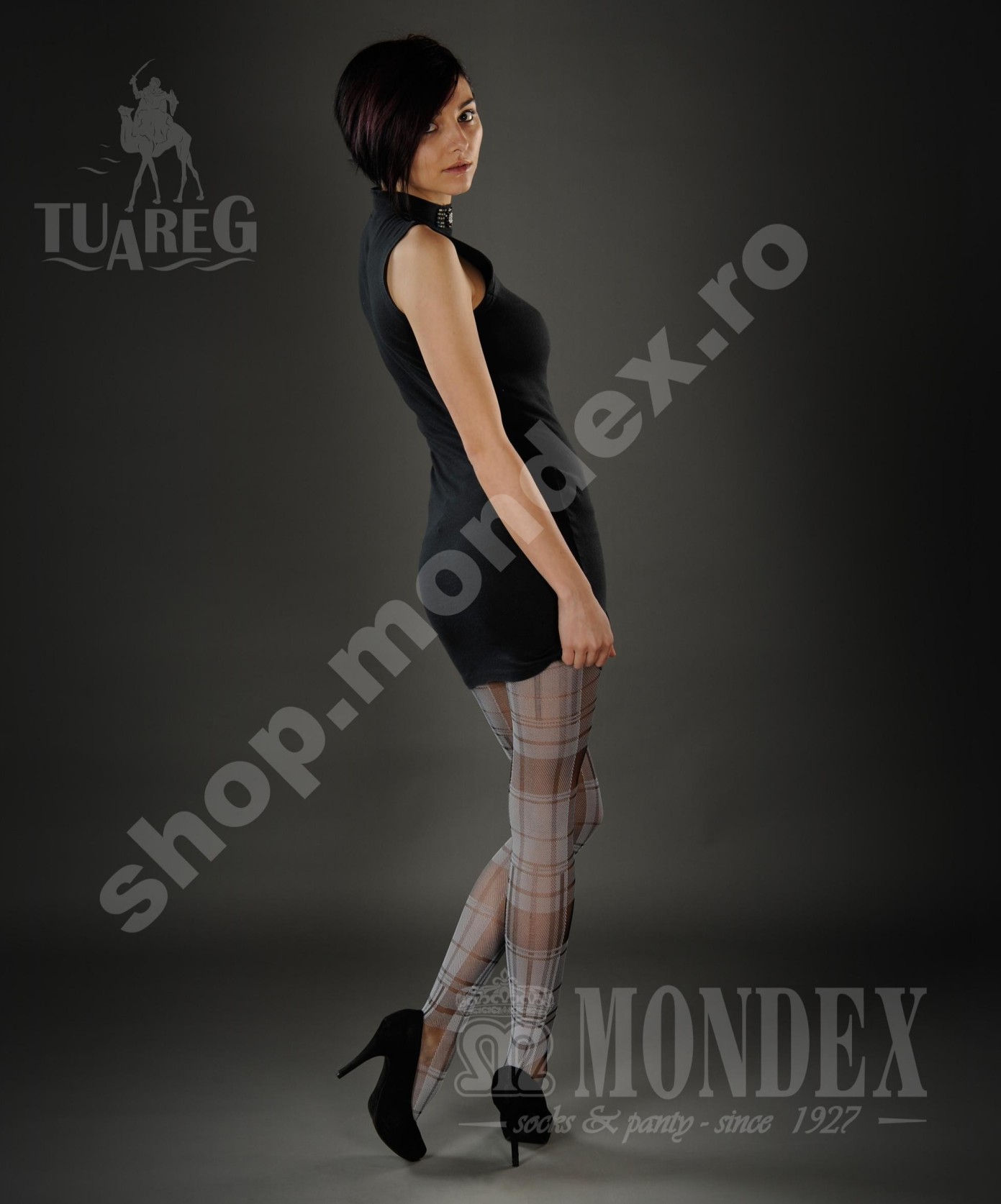 Ciorapi pantalon elasticizati cu model, 30 den - 901-1