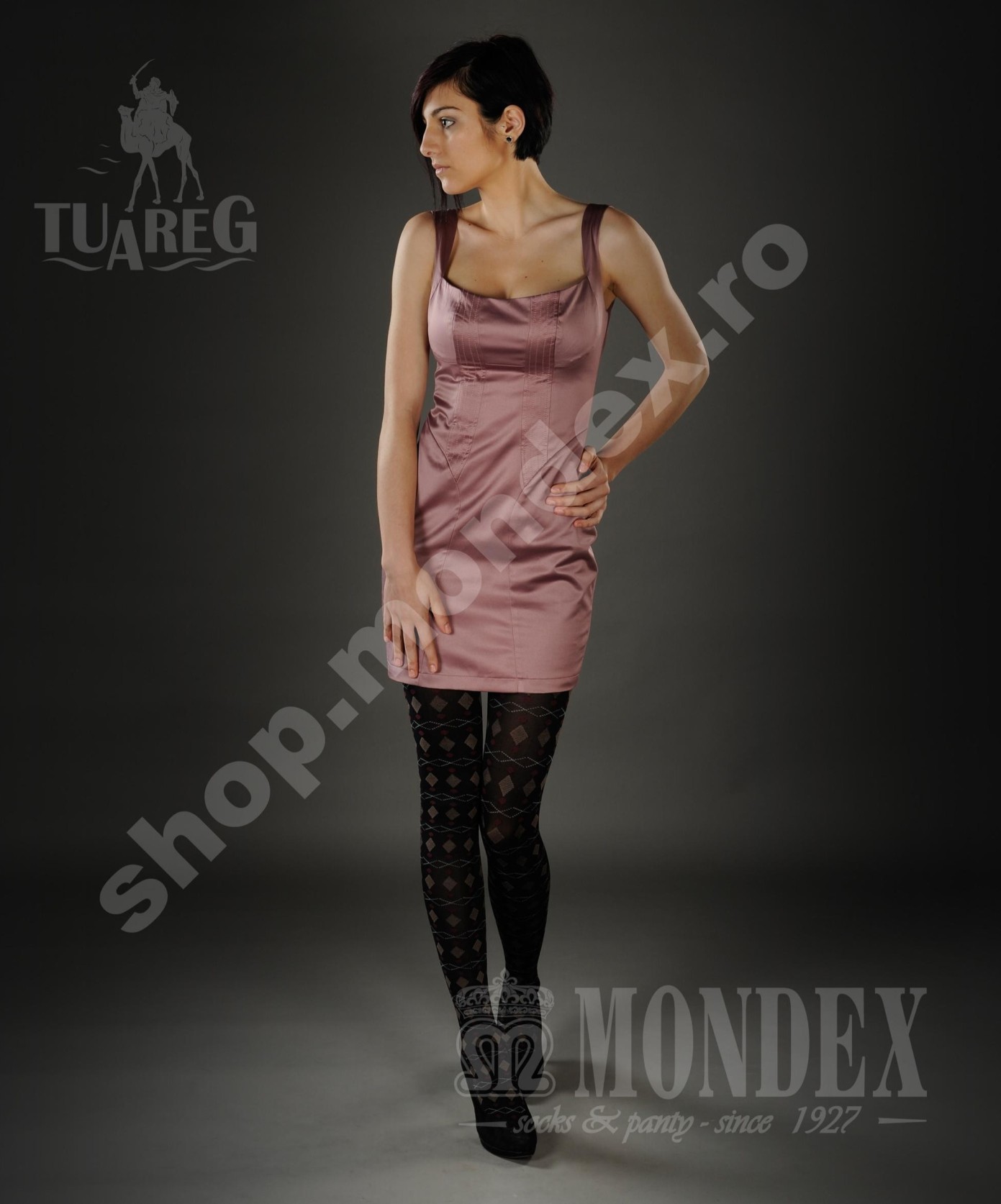 Ciorapi pantalon elasticizati cu model, 60 den - 905-1